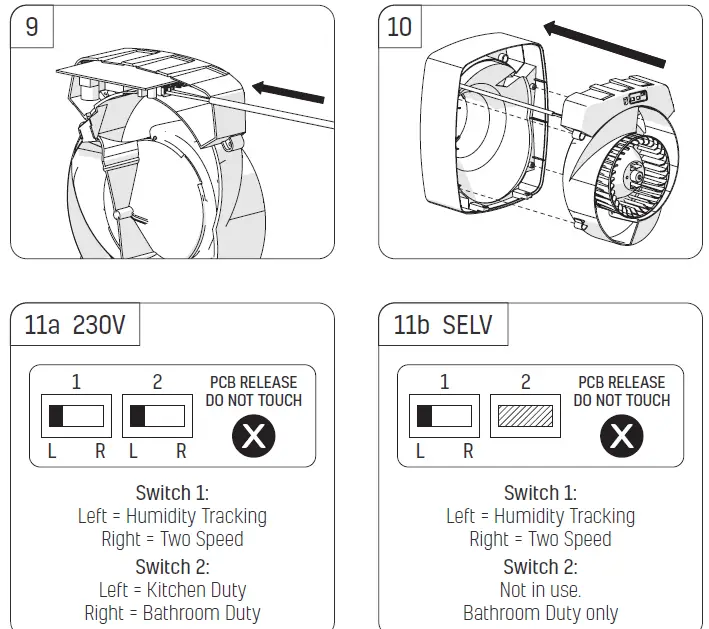 envirovent 230V - IPX4 Felter Extract Fan FIG 8
