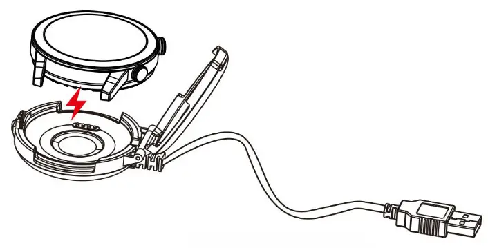 Shenzhen Wo Koxun Electronic Technology AK26 Smart Bracelet- Charging Instructions