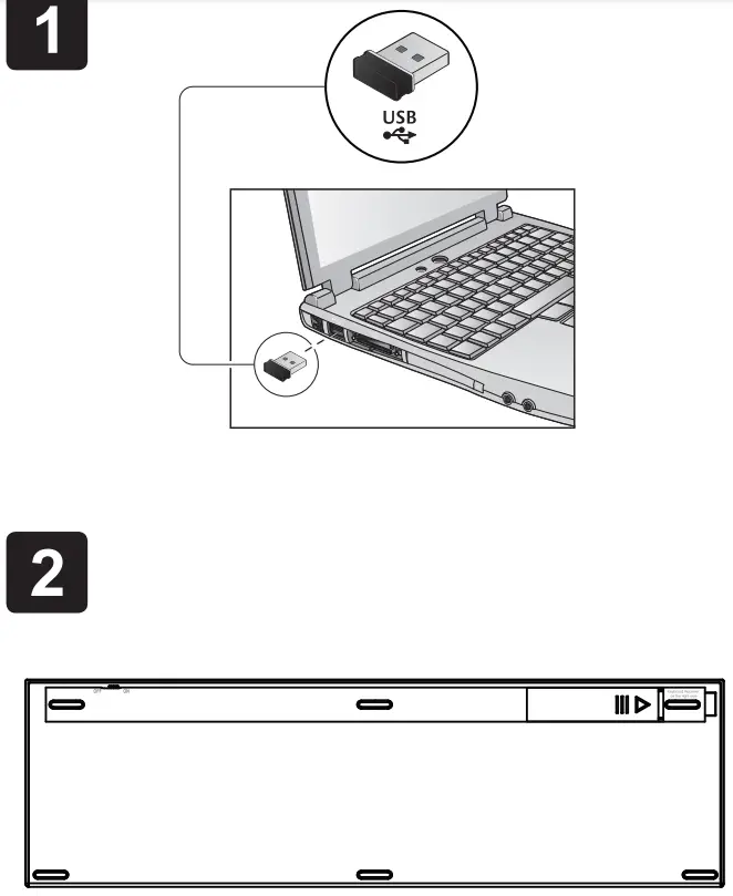 RATEL K31G 2.4G Wireless Keyboard - ste up