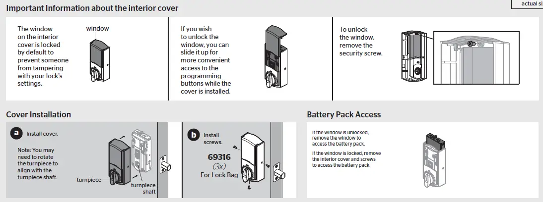 Install the interior cover
