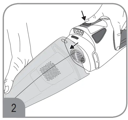 SEVERIN HV 7146 Hand Held Vacuum Cleaner - dust container