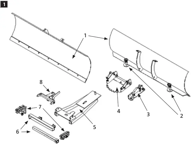 HAMRON 003-067 ATV Snow Balde- 1