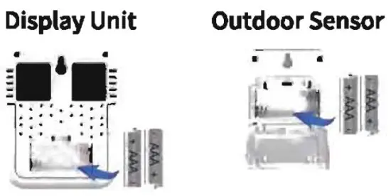 JINGHE MC46 Wireless Indoor Outdoor Digital Hygrometer Thermometer - Product Back