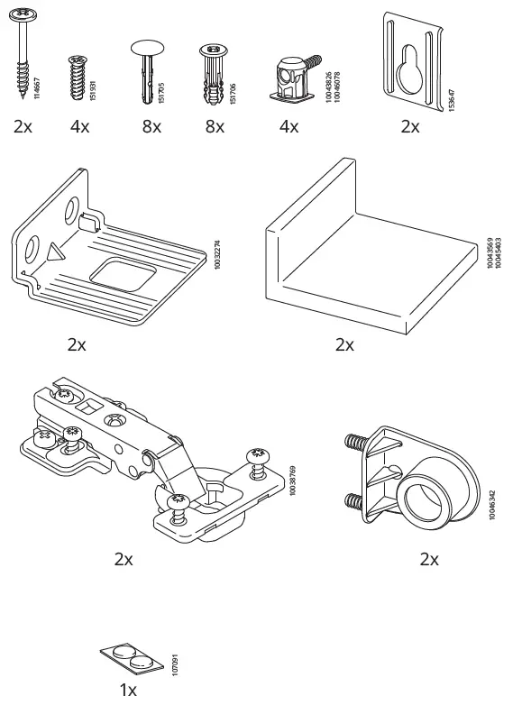 IKEA 904.404.29 ENHET Wall Cabinet with 1 Fig2