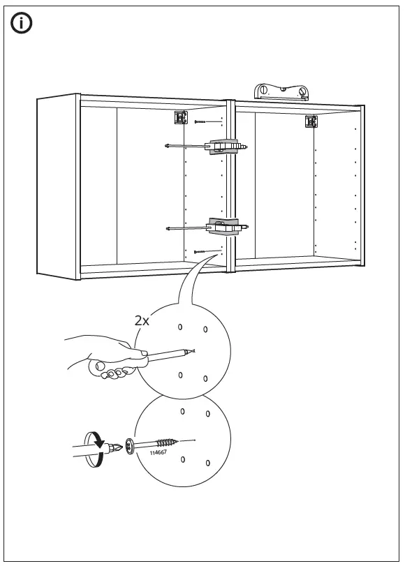 IKEA 904.404.29 ENHET Wall Cabinet with 1 Fig9