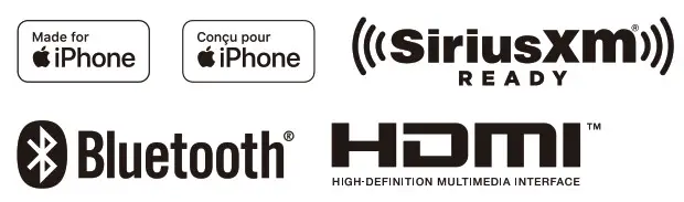 SONY XAV AX8100 Digital Media Receiver - icons