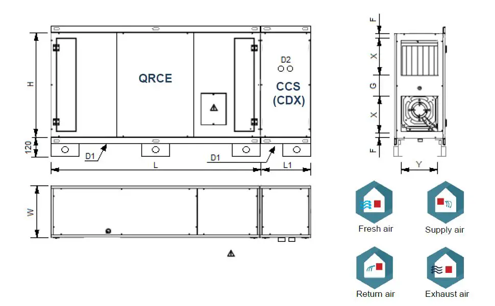 aerauliqa QRCE Series Ventilation Unit With High Efficiency Heat Recovery 3