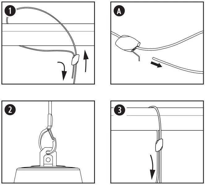 BOSE Pendant Suspension Cable - Installing the Suspension Cable