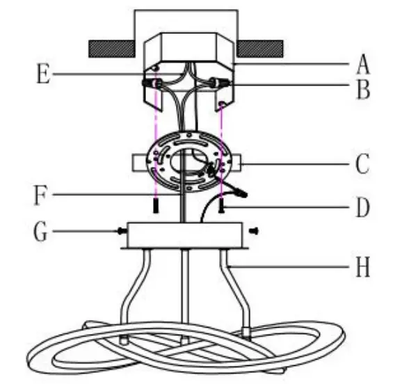 4MODERNHOME MX21041 C3GD Maxax 1 Light 19.69 LED Semi Flush Mount - figure 1