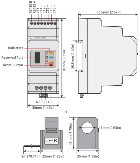 GOODWE GM1000D Three Phase Smart Meter - Product Introduction