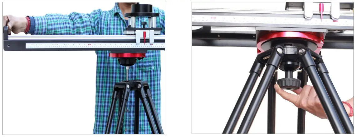 PROAIM Flyking Precision Camera Slider on stand