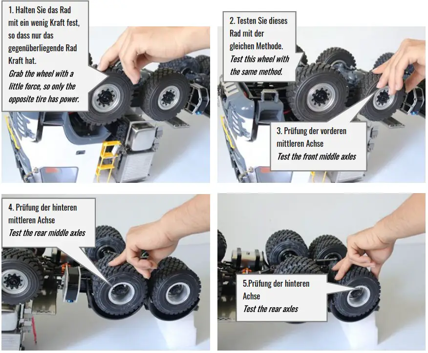 AMEWi 22551 RC Heavy Haul Truck - CHECK DIFFERENTIAL LOCK