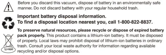 FIG 23 Discarding the vacuum and battery pack