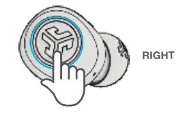 JLAB Go Air Wireless Earbuds - RIGHT