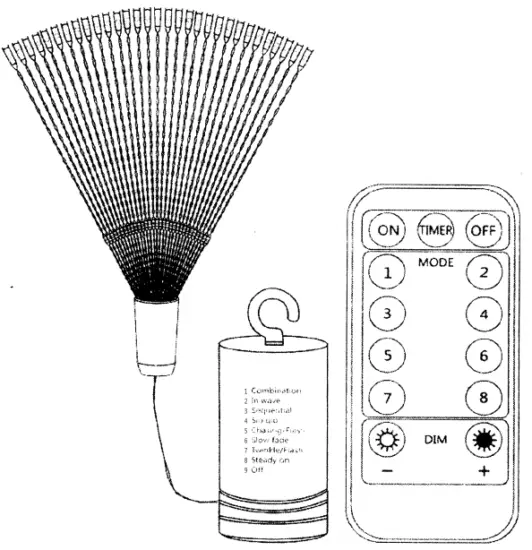 FOOING 4 Pack Firework Lights Led Copper Wire -