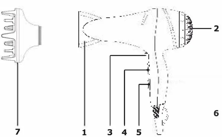 LiFE HD-001 Jewel 2000W Hair Dryer-fig1