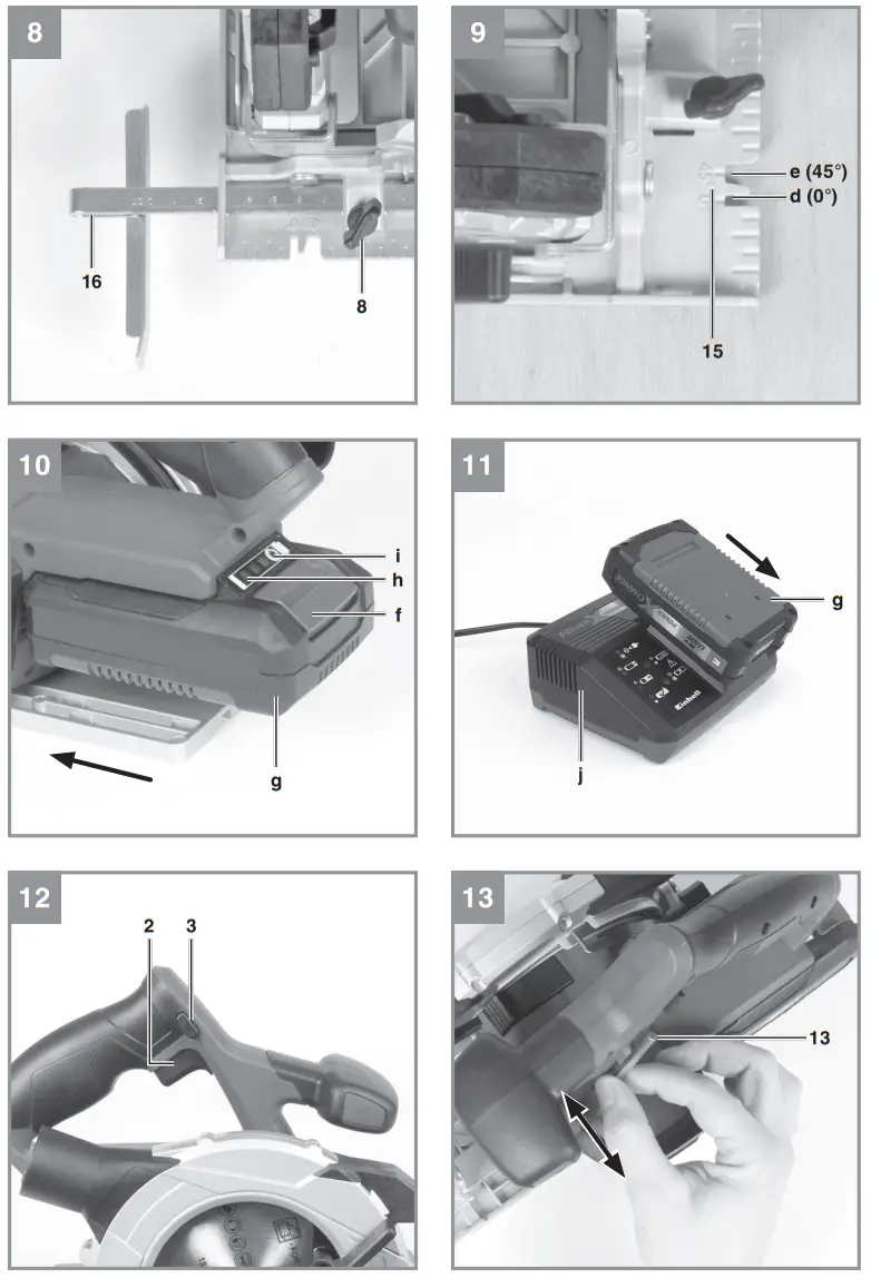 Einhell TE-CS Cordless Handheld Circular Saw - fig 3