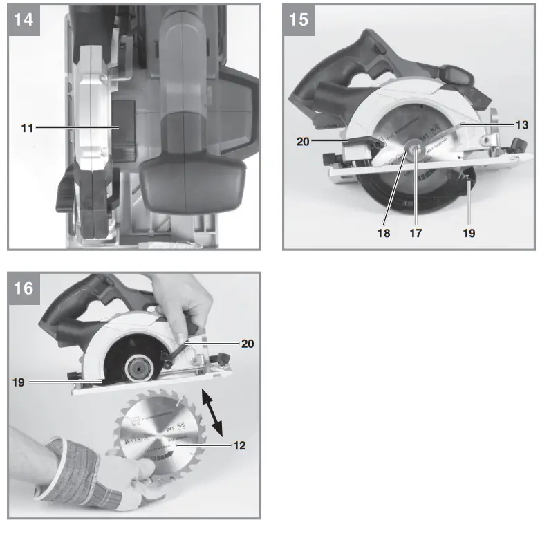 Einhell TE-CS Cordless Handheld Circular Saw - fig 4