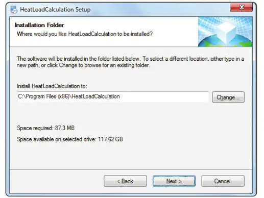 Heat Load Calculating -Installing4