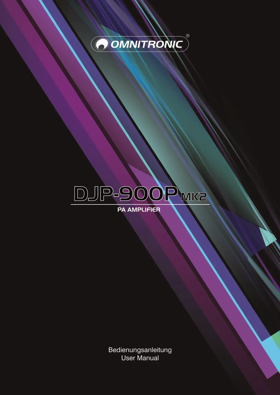 OMNITRONIC DJP-900P MK2 PA Amplifier User Manual