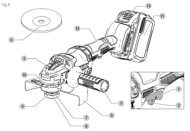 DEWALT-DCG440-Brushless-Cordless-Grinder-1