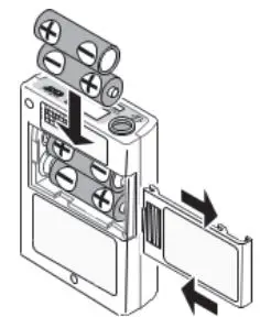 A D TM-2440 Professional Ambulatory Blood Pressure Monitor User Guide - Close the battery cover