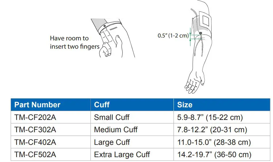 A D TM-2440 Professional Ambulatory Blood Pressure Monitor User Guide - Wrap the cuff around the patient’s upper arm