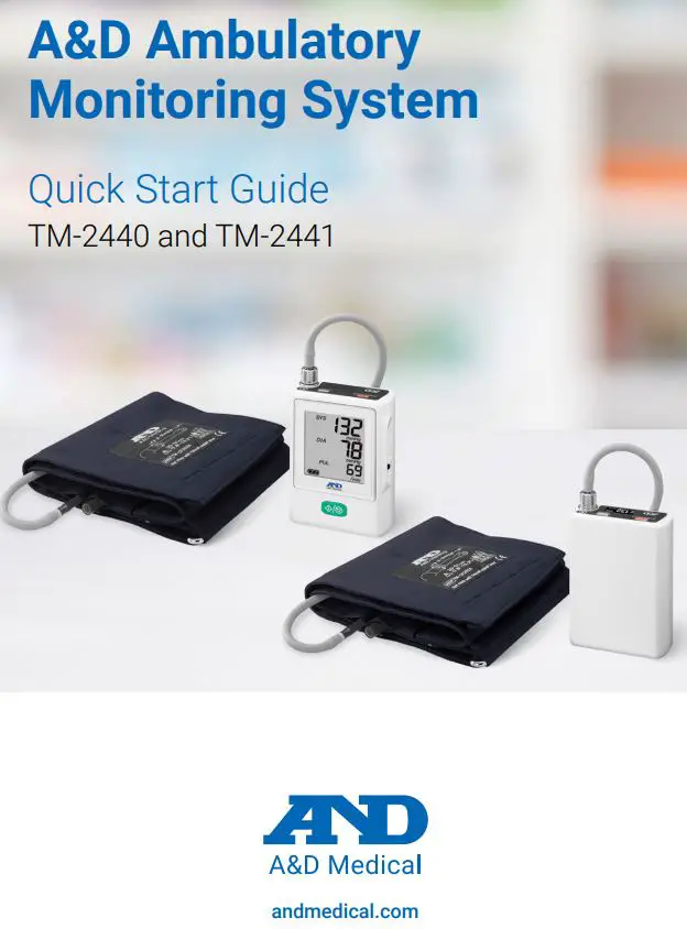 A D TM-2440 Professional Ambulatory Blood Pressure Monitor User Guide