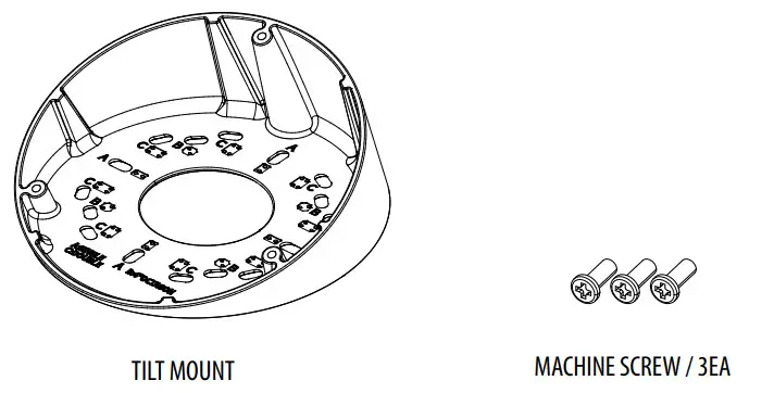 Hanwha Techwin SBV 138TMW Tilt Mount - package