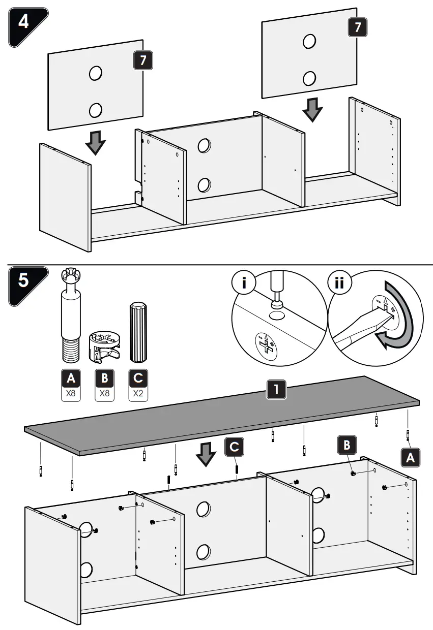 AVF FS1500WSSG-A Whitesands 1 5m TV Stand - fig 3