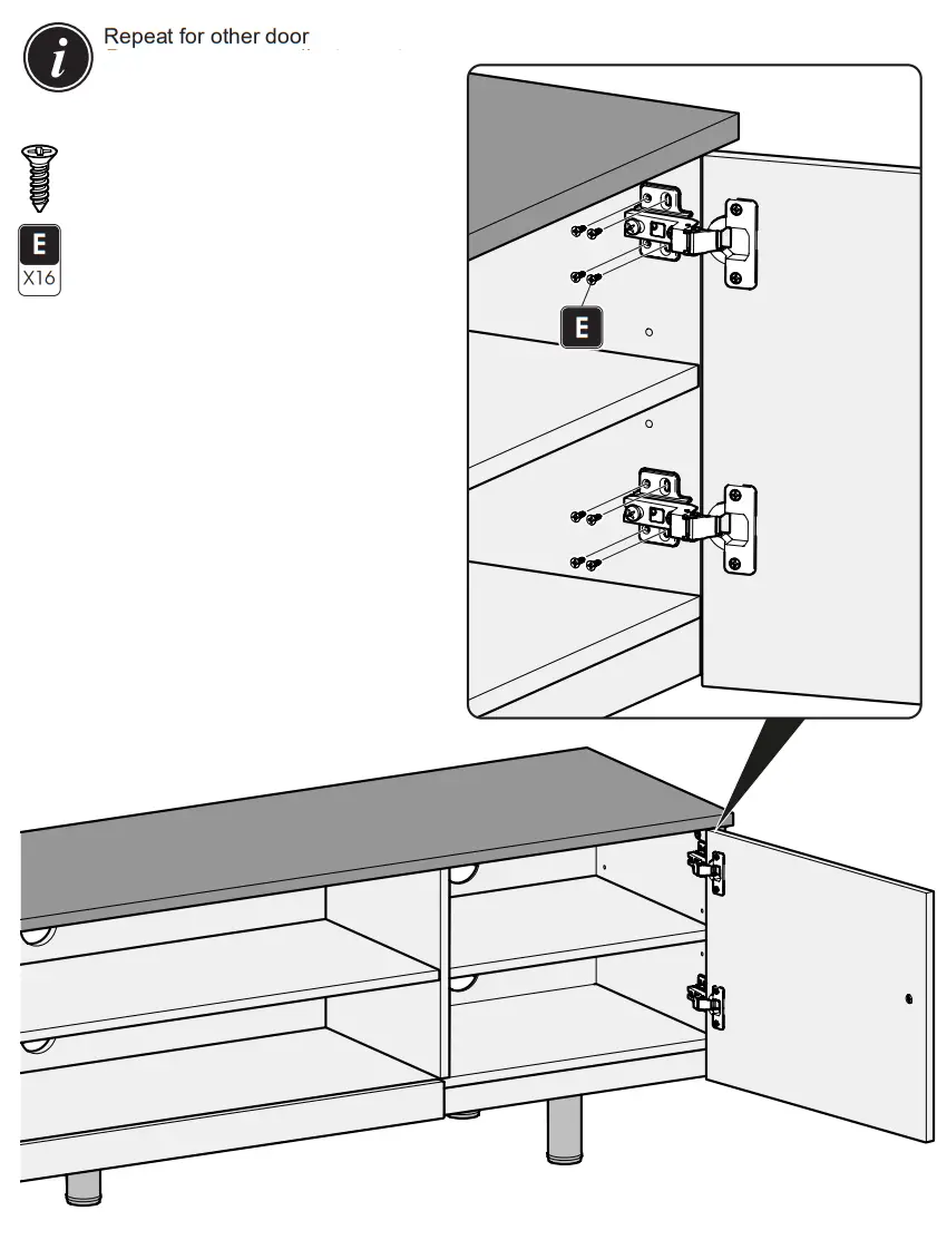 AVF FS1500WSSG-A Whitesands 1 5m TV Stand - fig 7