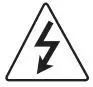 LG DVB-T2CS2 OLED TV Owner's Manual - Warning Risk of Electric shock icon