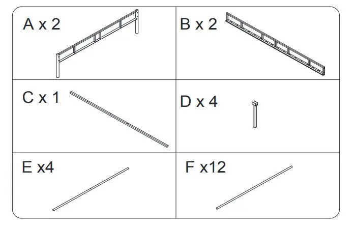 Wood PEPIJN Metal Bed - instrument
