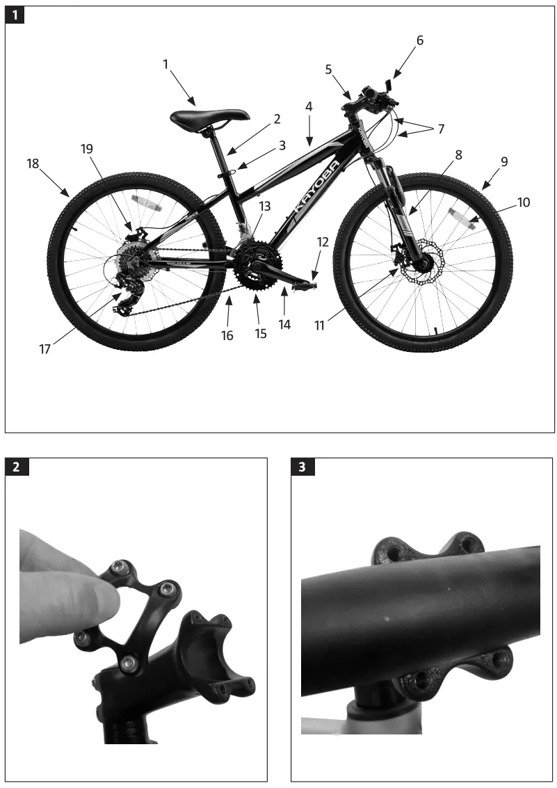 KAYOBA 009924 Mountain Bike - Fig