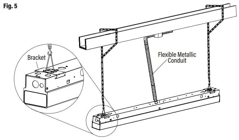 length of the lamp - customer supplied