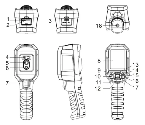 UNI T UTi120B Professional Thermal Imager - buton