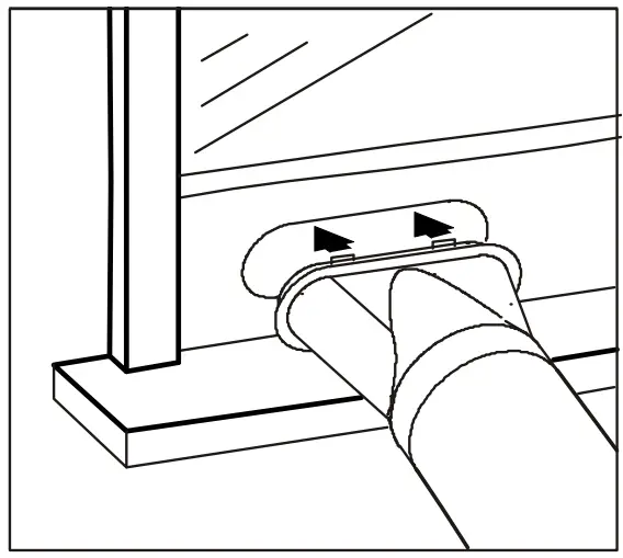 COMPACT APPLIANCE PAC801W Portable Air Conditioner - Connecting the oval