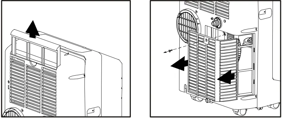 COMPACT APPLIANCE PAC801W Portable Air Conditioner - Power off the unit and remove