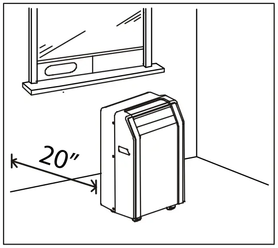 COMPACT APPLIANCE PAC801W Portable Air Conditioner - unit is designed