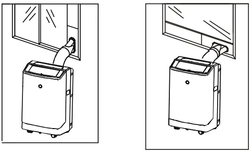 COMPACT APPLIANCE PAC801W Portable Air Conditioner - vertical sliding