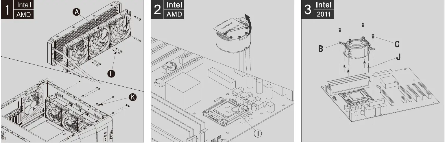 MARS GAMING ML360 RGB 3x120mm Liquid Cooling Kit-2