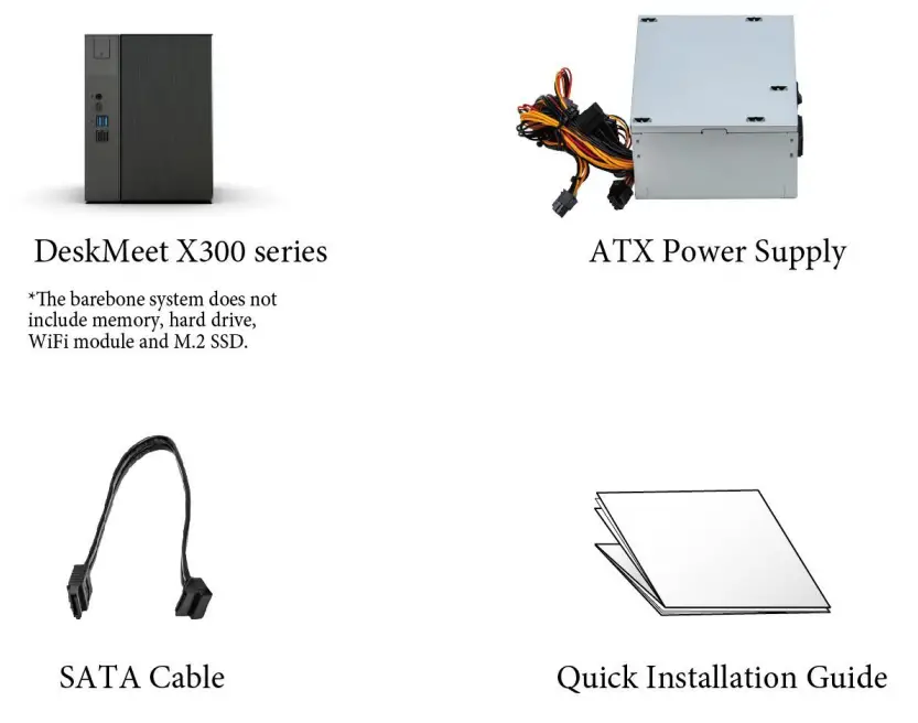 ASRock DeskMeet X300 Series Powerful and Compact Desktop PC - 27