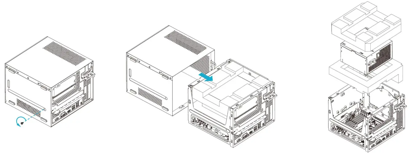 ASRock DeskMeet X300 Series Powerful and Compact Desktop PC - 8