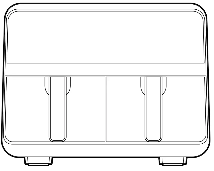 CHEFMAN RJ38 SQPF 45TDB TurboFry Touch Dual Air Fryer