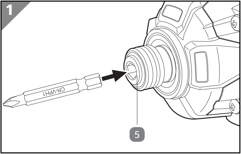 ALDI FERREX IS08 - Inserting bits