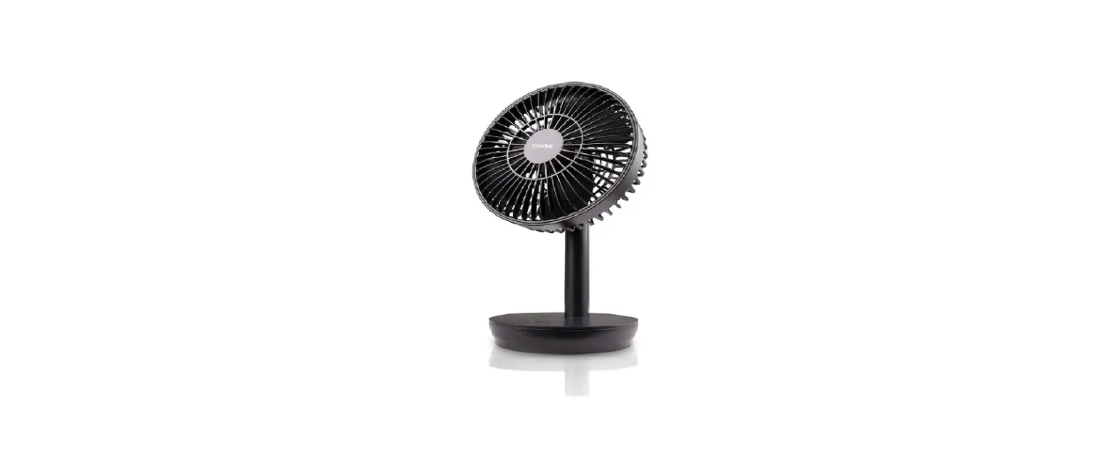 Goldair Gppdf250 18cm Rechargeable Desk Fan With Induction Charger Instruction Manual