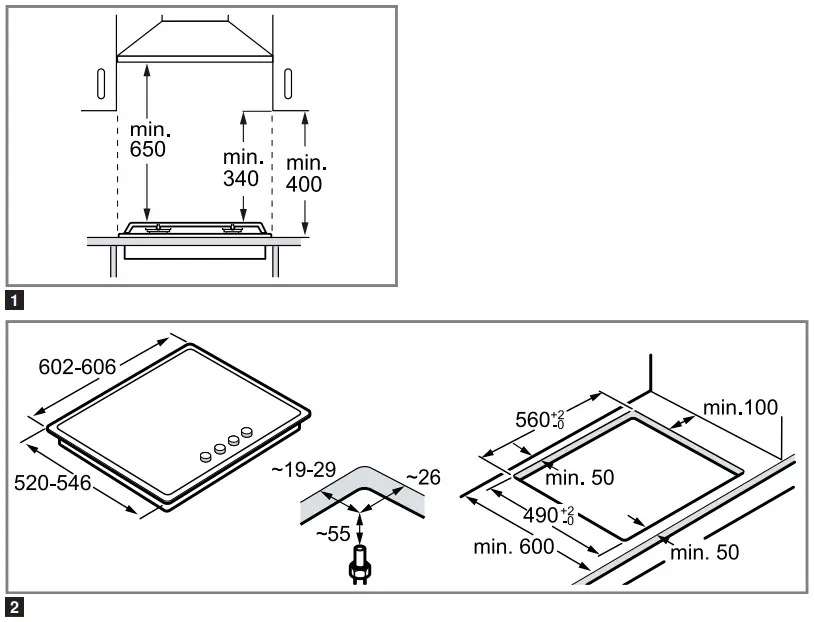 BOSCH PRP6A6D70 Gas Hob - fig