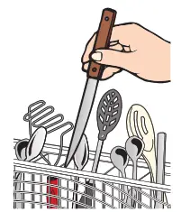Whirlpool W11049299A Dishwasher loading silverware
