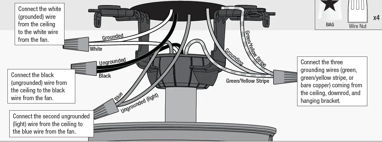 Hunter 51706 Erling LED Light 44 inch Ceiling Fan fig-22