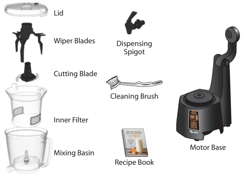 NutraMilk B08F7ZV8VM Nut Processor-fig1